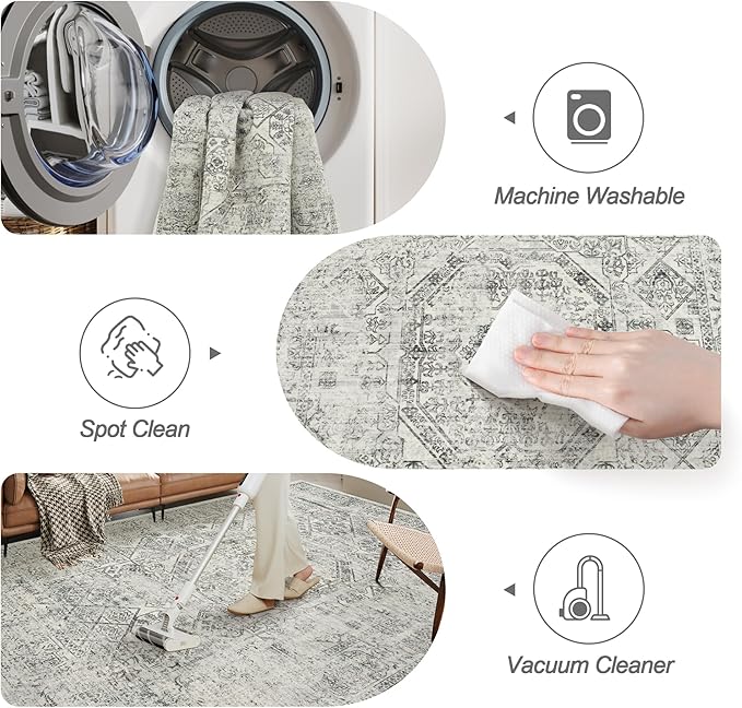 Washable Area Rug 8x10 - Image 4