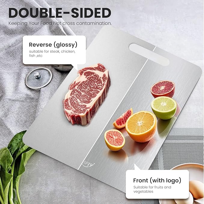 Cutting Boards For Kitchen, Double-sided food-grade Cutting Board For Cutting - Image 4