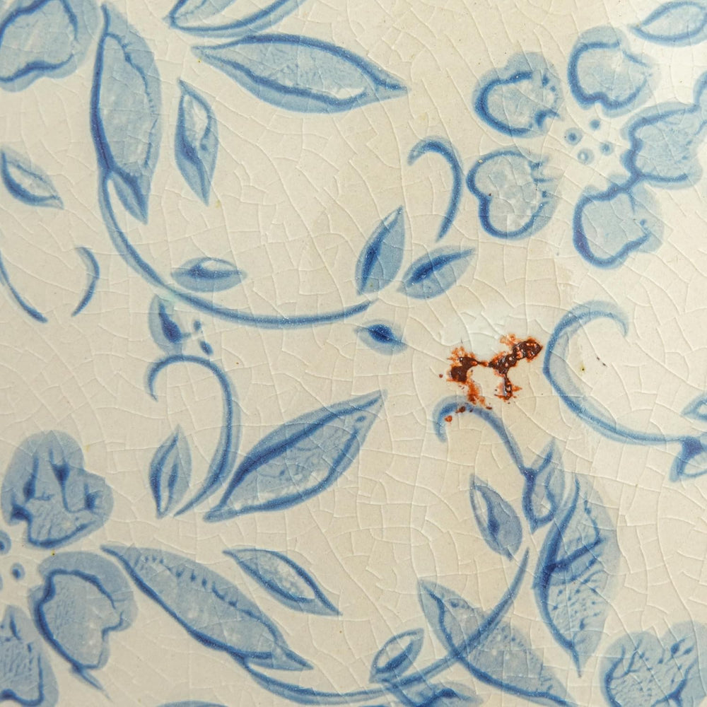 Creative Co-Op DF2720 8" H Terracotta Floral Transferware Pattern & ...