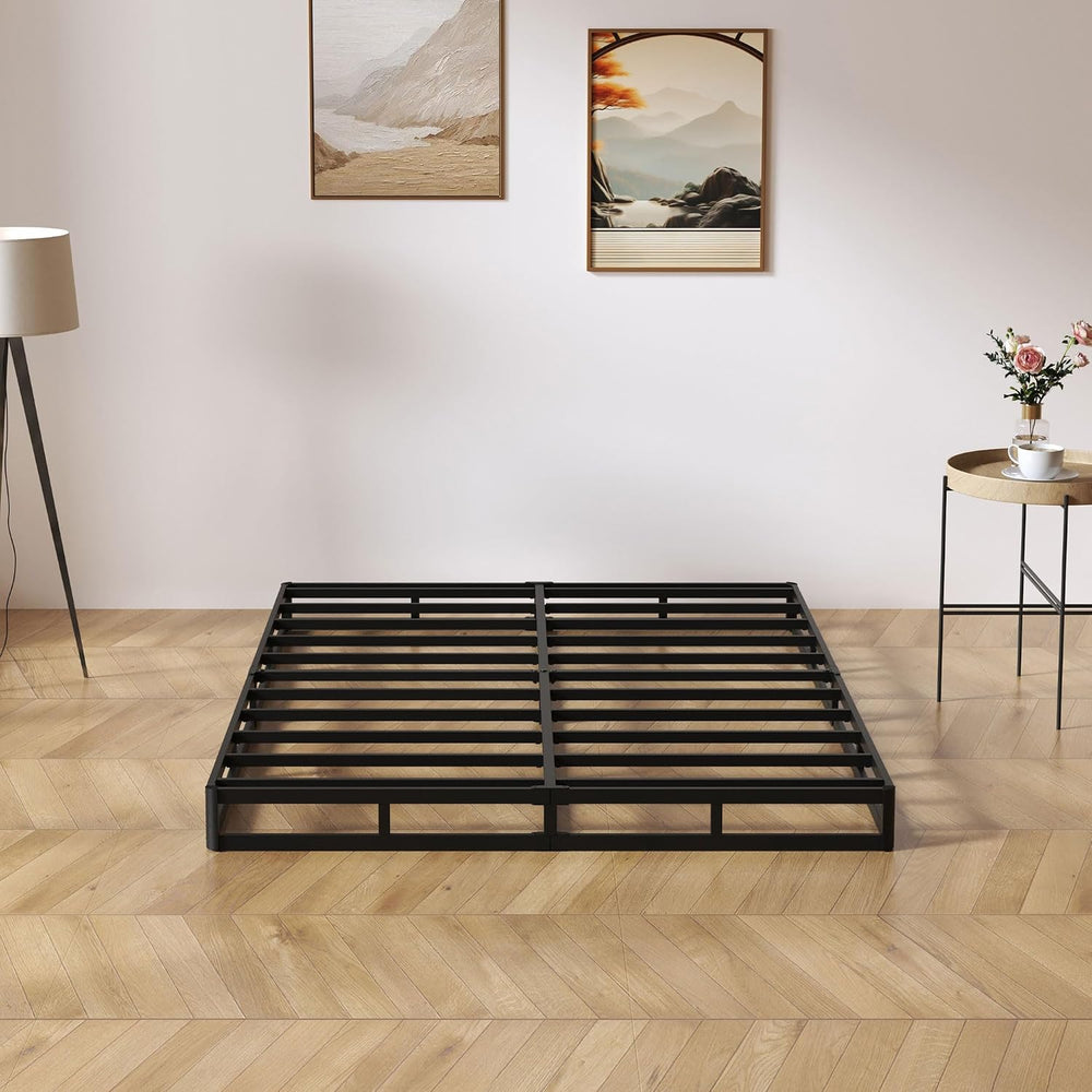 SHOANED King Size Box Springs - 5 Inch Low Profile Mattress Foundation No Noi...