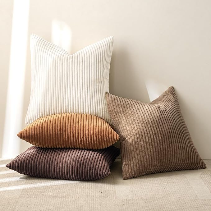 MIULEE Boho Farmhouse Throw Pillow Covers 20x20 Inch Set of 4 Rustic Mordern - Image 7