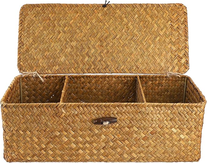 Hipiwe Seagrass Storage Basket Bin by Hipiwe