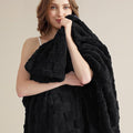 Bedsure GentleSoft Black Throw Blanket by BEDSURE
