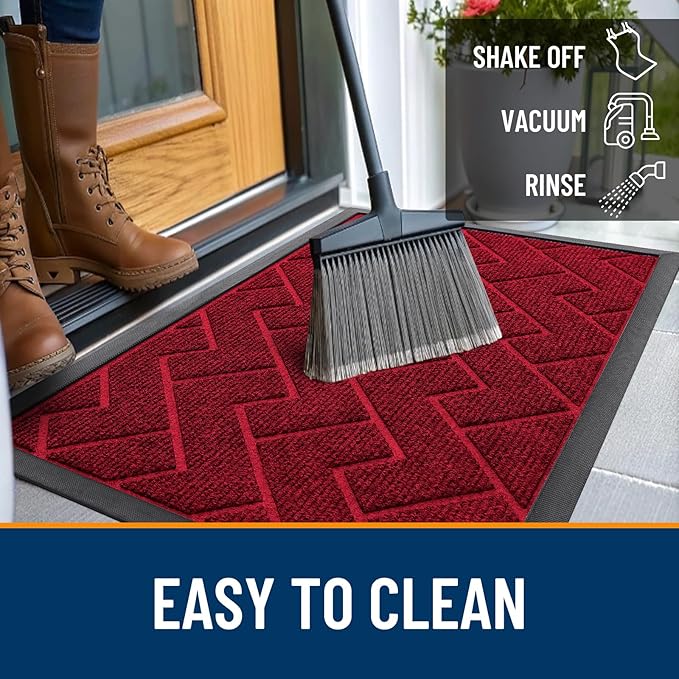 OLANLY Front Door Mat Indoor Outdoor Entrance, Waterproof All-Season, - Image 6