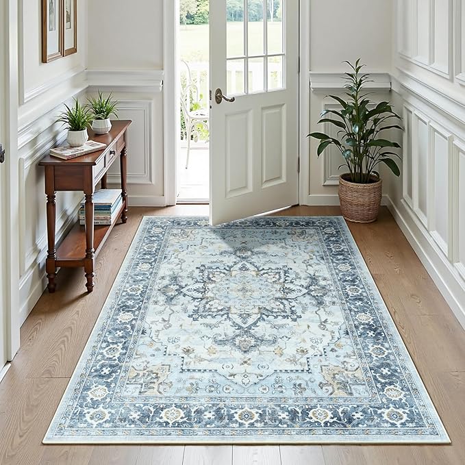 Lofus 6x9 Area Rugs for Living Room, Machine Washable Non-Slip Area Rug - Image 3