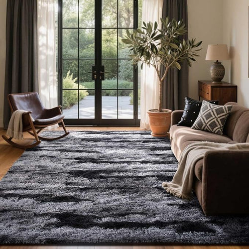 6x9 Ft Large Shag Rugs for Living Room Decor, Tie-Dyed Ultra Soft Fluffy Furry - Image 2
