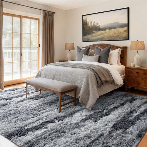 6x9 Ft Large Shag Rugs for Living Room Decor, Tie-Dyed Ultra Soft Fluffy Furry - Image 2