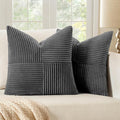 MIULEE Grey Decorative Throw Pillow Covers 18x18 Inch by MIULEE
