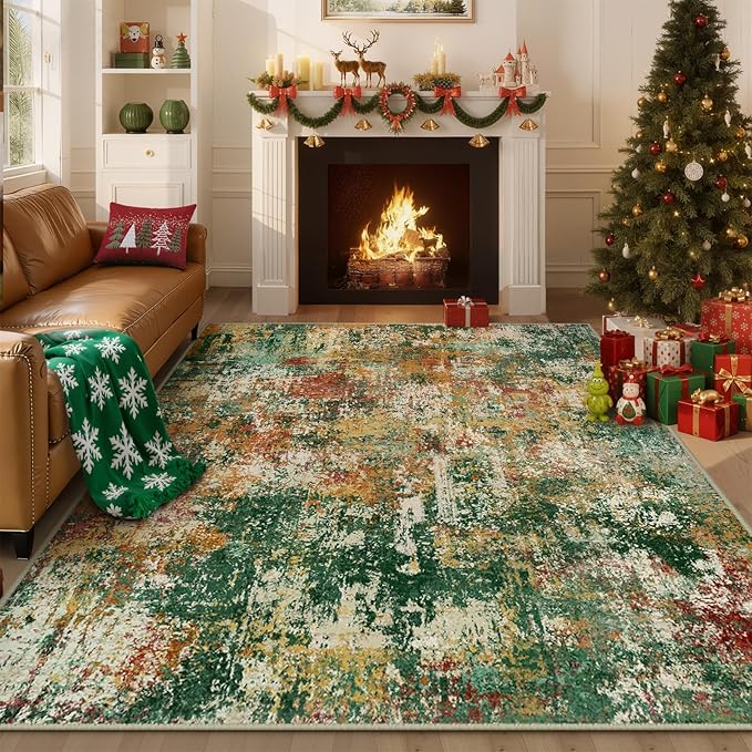 Washable Area Rugs 6'x9' Non-Slip Modern Abstract Soft - Image 8