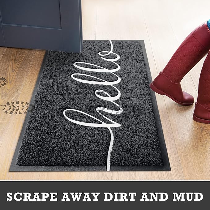 CozyBounty Door Mat Hello Mats Outdoor Indoor Non-Slip Doormat - Image 7