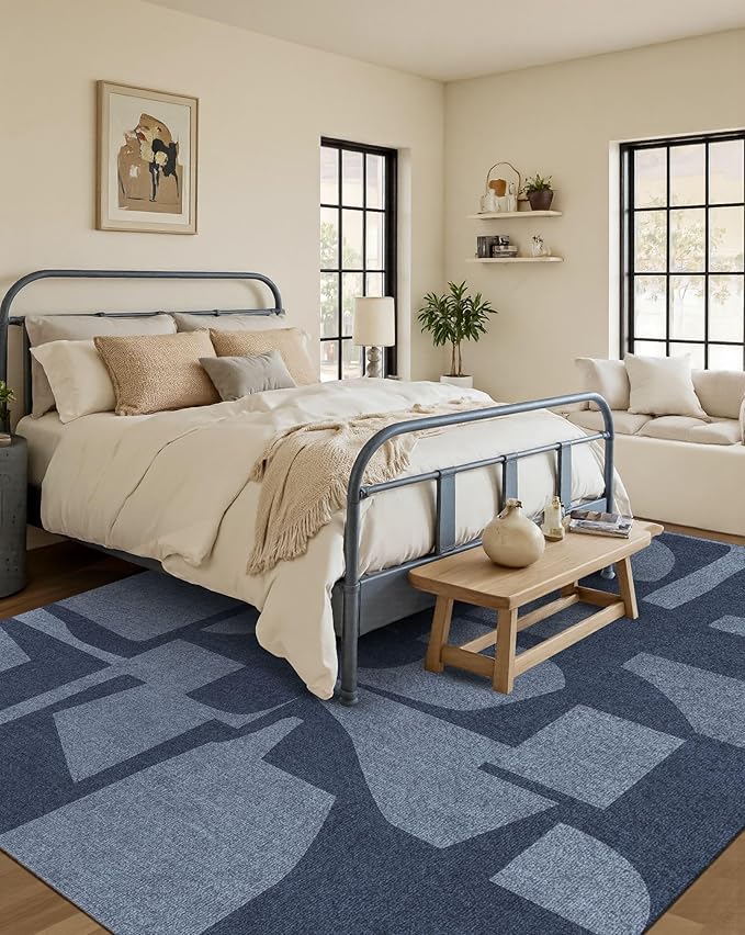 Latte&Fog 6x9 Area Rugs for Living Room Bedroom, Modern Abstract Washable Rug - Image 4