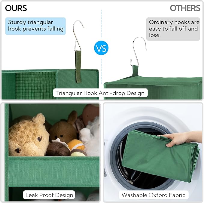 GRANNY SAYS 3-Shelf Closet Organizers and Storage, Foldable Hanging Closet - Image 5
