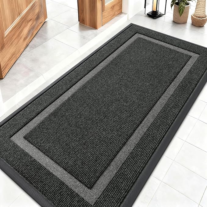 OLANLY Front Door Mat Indoor Outdoor Entrance, Waterproof All-Season, by OLANLY