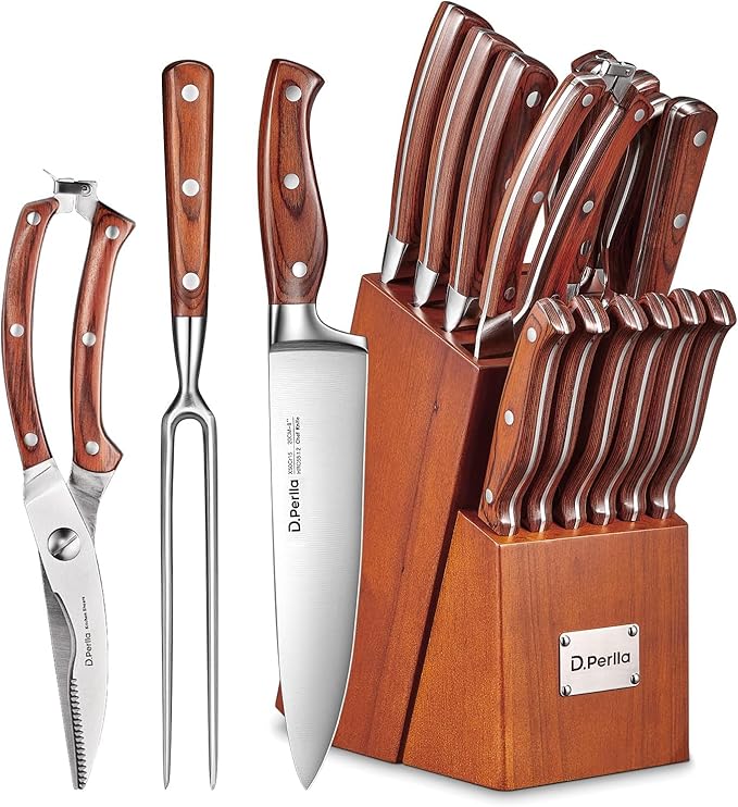 Kitchen Knife Set, Knife Block Set by DPerlla