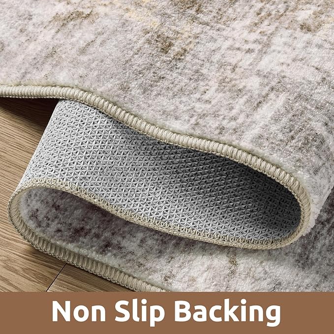 3 x 5 Rug Small Non Slip Area Rug Ultra Soft Machine Washable Low Pile Modern - Image 3