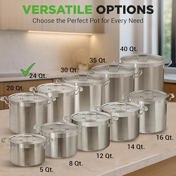 NutriChef Stainless Steel Stock Pot