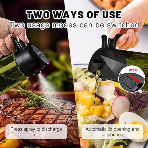 2 In 1 Oil Dispenser And Oil Sprayer, 16 Oz/470 Ml Oil Dispenser - Image 2