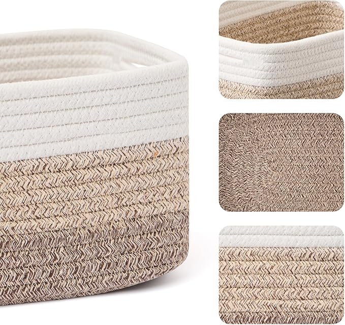 MiniArk Small Storage Baskets for Organizing | Closet Organizer Bins | Shelf - Image 2