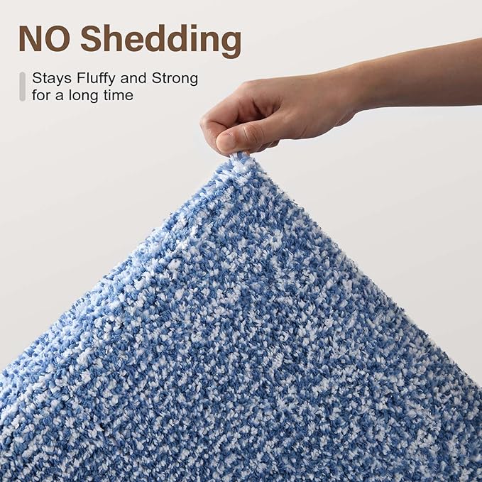 60x24 Long Bathroom Rugs Washable Non Slip, Soft Absorbent Quick Dry Mats - Image 8