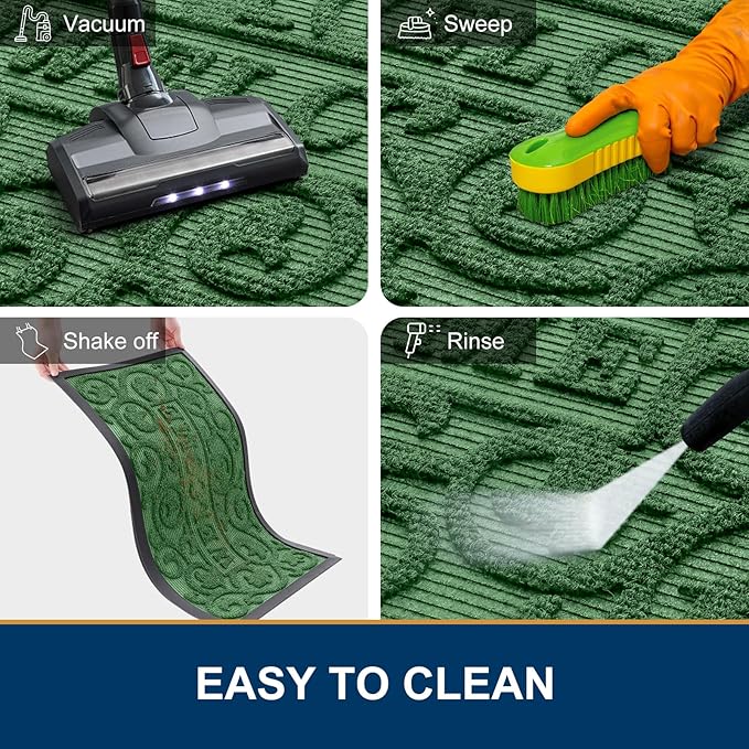Smiry Welcome Door Mat Outside Entrance, Heavy Duty Trap Dirt and Moisture Easy - Image 7