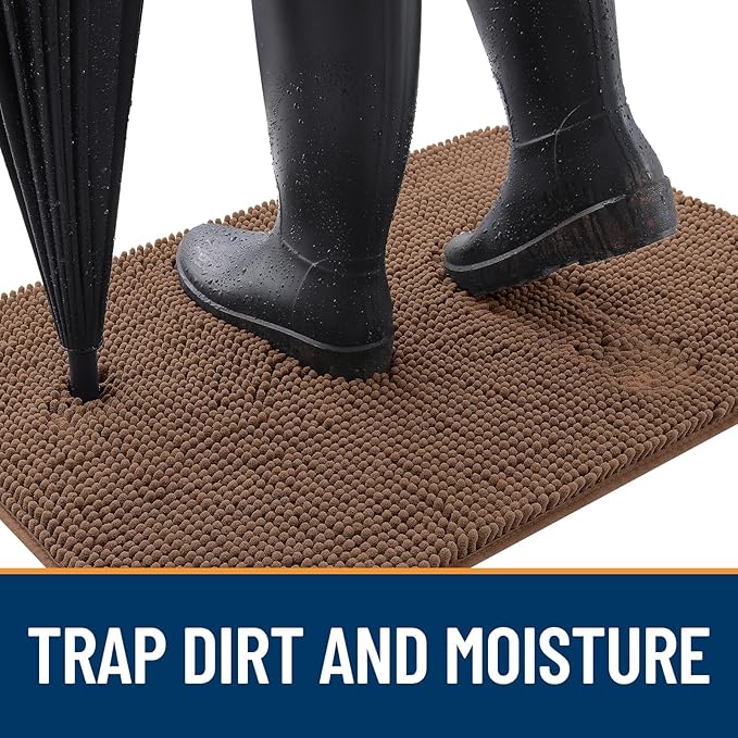 OLANLY Dog Door Mat for Muddy Paws 44x24, Absorbs Moisture and Dirt, Absorbent - Image 2
