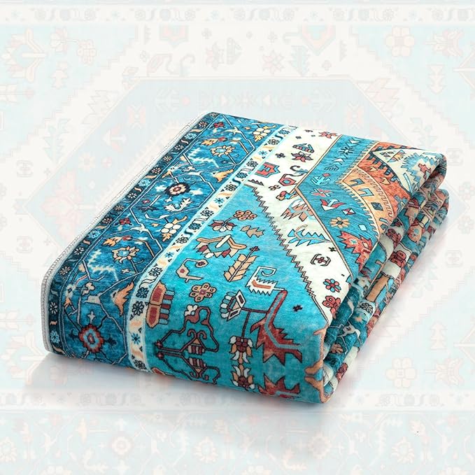 SERISSA 9x12 Area Rugs for Living Room, Large Washable Non-Slip Boho Rug - Image 7