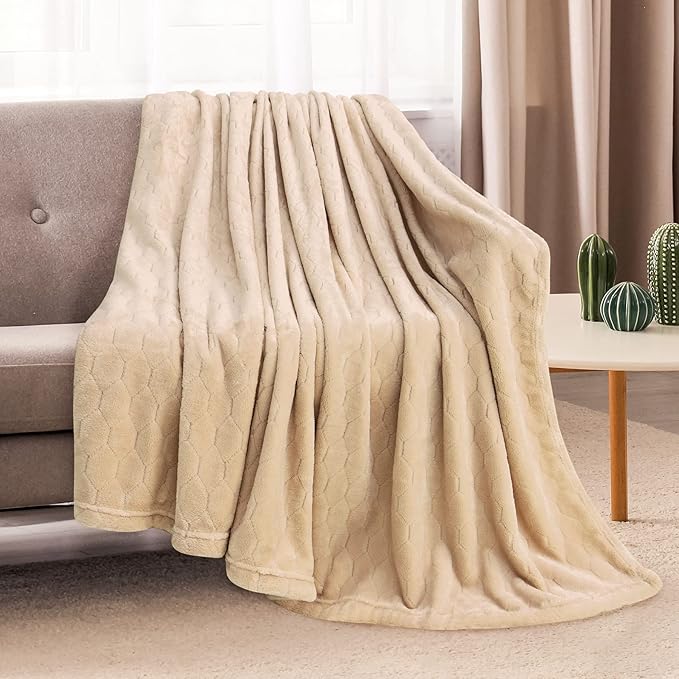 TOONOW Fleece Blanket Super Soft Cozy Throw Blanket 50" x 60", Lightweight - Image 2