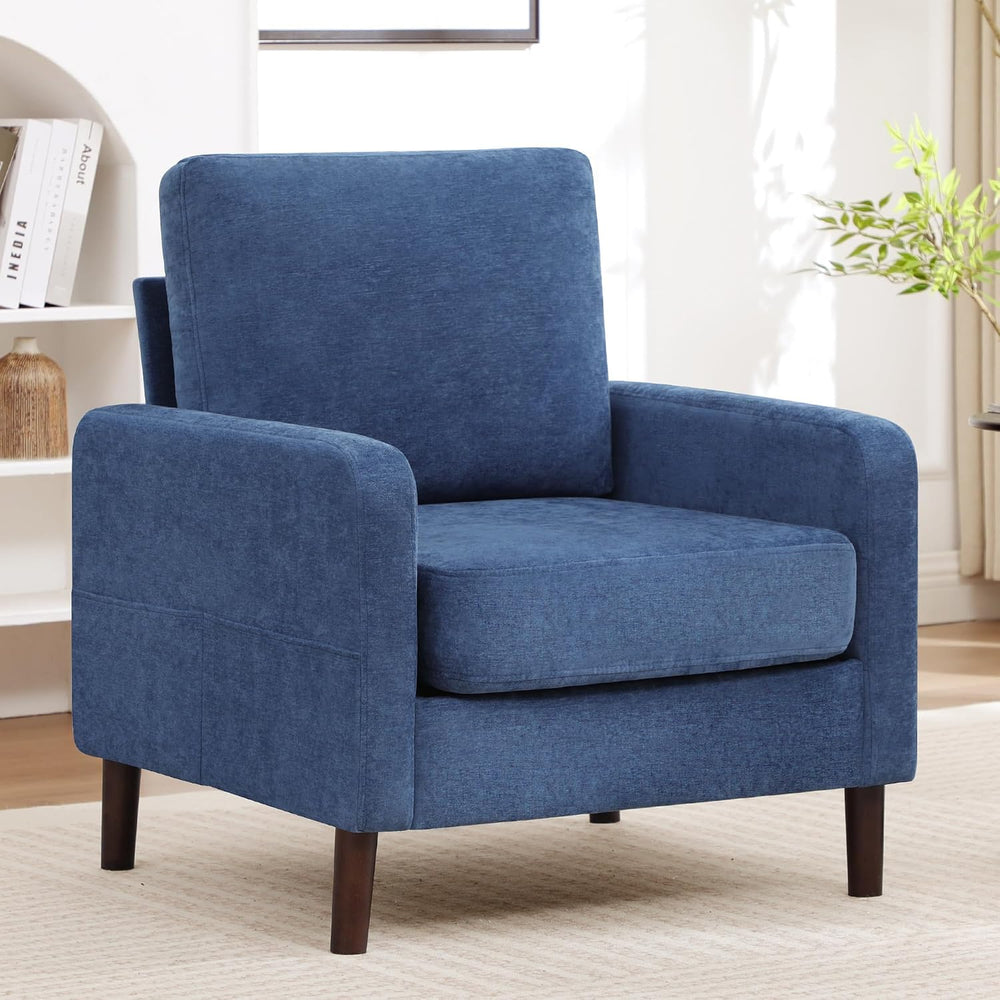 Accent Chair for Living Room, Modern Reading Chair for Bedroom, Upholstered A...