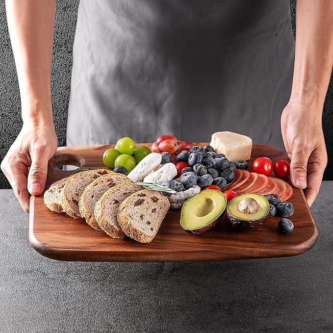 Wood Cutting Boards for Kitchen, JAMES.F Acacia Wooden Heavy Duty Cutting Board by JFJAMESF