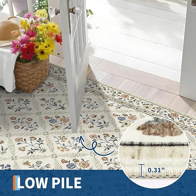 GarveeHome Living Room Rug 5x7 Rug Machine Washable Stain Resistant Area Rug - Image 5