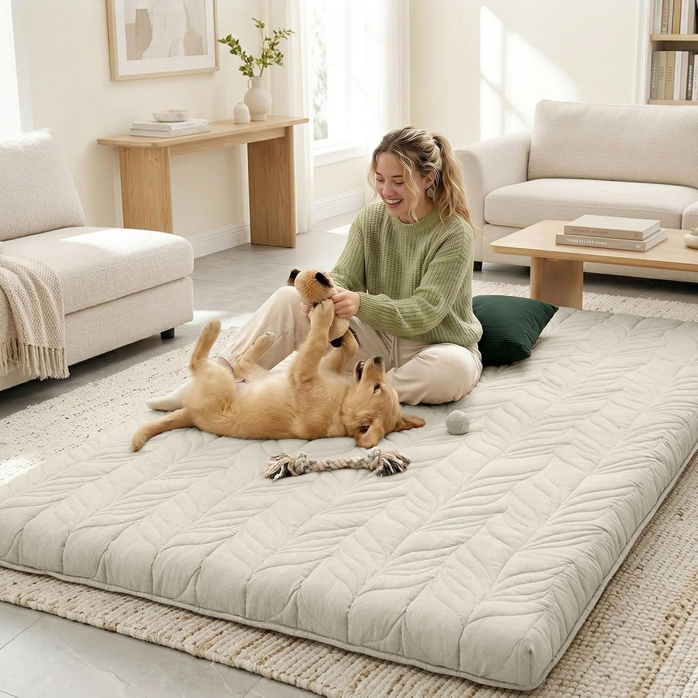 ZonLi Japanese Floor Mattress Futon Mattress Full Size 4 Inch Thick