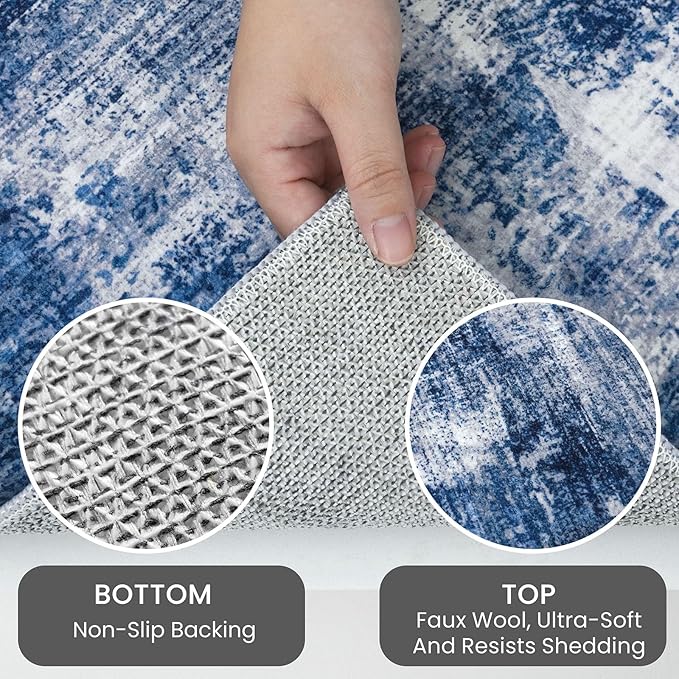 IOHOUZE Small Abstract Area Rug 2x3 Ft Entryway Rugs Washable Door Mat Indoor - Image 4