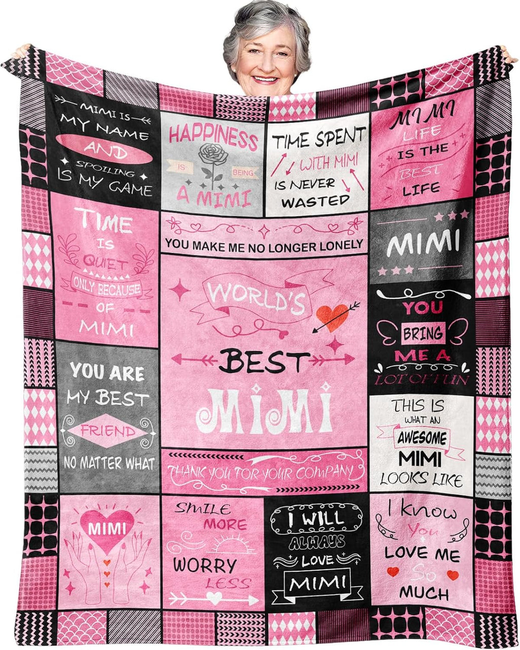 Mimi Gifts,Gifts for Mimi,Mimi Gifts from Granddaughter,Mimi Birthday Gifts,Grandma Gifts,Mimi Birthday Gifts from Grandchildren,Gifts for Mimi Birthday Blanket 50"x60"