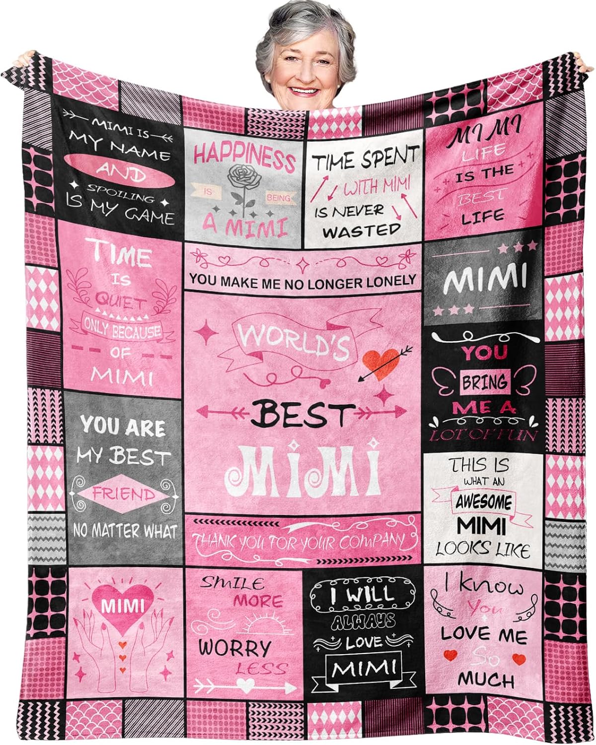 Mimi Gifts,Gifts for Mimi,Mimi Gifts from Granddaughter,Mimi Birthday Gifts,Grandma Gifts,Mimi Birthday Gifts from Grandchildren,Gifts for Mimi Birthday Blanket 50"x60"