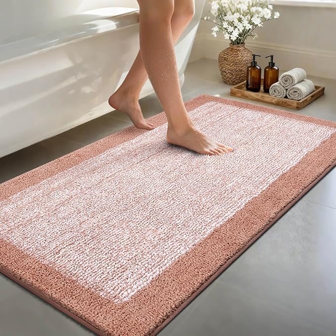 70x24 Long Bathroom Rugs Washable Non Slip, Soft Absorbent Quick Dry Mats by Unknown