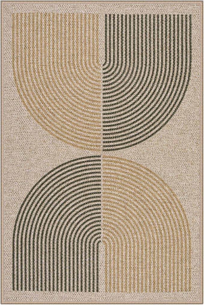 Lahome Enfys Rainbow Easy Jute Rug, 2x3 Entryway Rug Indoor Outdoor Front Door - Image 7