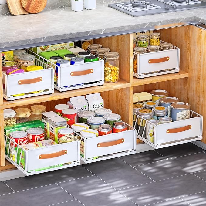 Pull out Cabinet Organizer, Heavy Duty Slide out Pantry Shelves Drawer Storage - Image 9