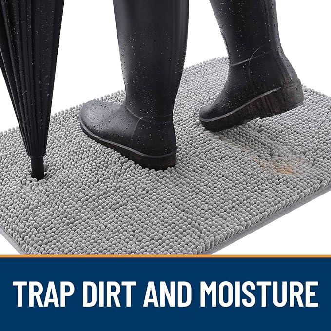 OLANLY Dog Door Mat for Muddy Paws 59x20, Absorbs Moisture and Dirt, Absorbent - Image 2