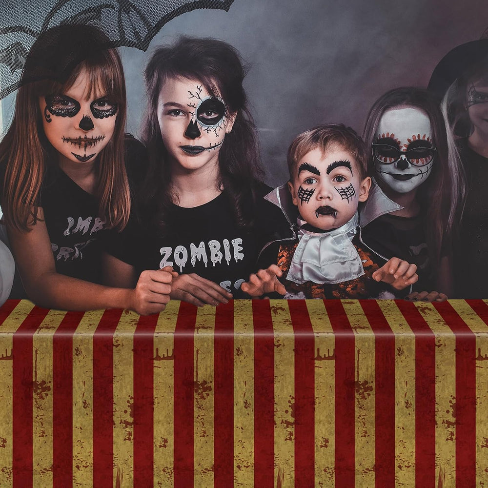 HunnmingRe 200 ft Creepy Carnival Tablecloth Roll, Halloween Tablecloth