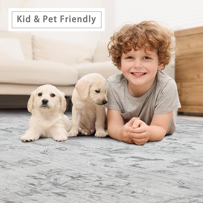 Washable Rugs 8x10 Area Rugs for Living Room, Dining Room- Large Ultra Soft - Image 6