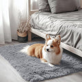 OLANLY 2x3 Machine Washable Small Bedside Rug, Soft Fluffy Shaggy Entryway by OLANLY