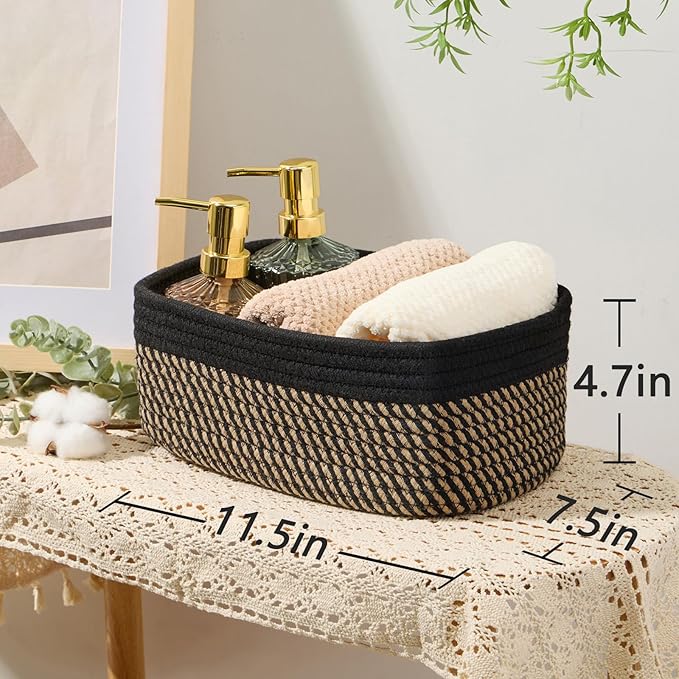 MiniArk Small Storage Baskets for Organizing | Closet Organizer Bins | Shelf - Image 3