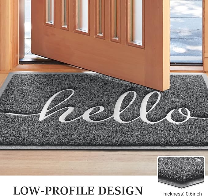 BeneathYourFeet Door Mat, Welcome Mat Low Profile Front Doormat Non Slip Mats - Image 4