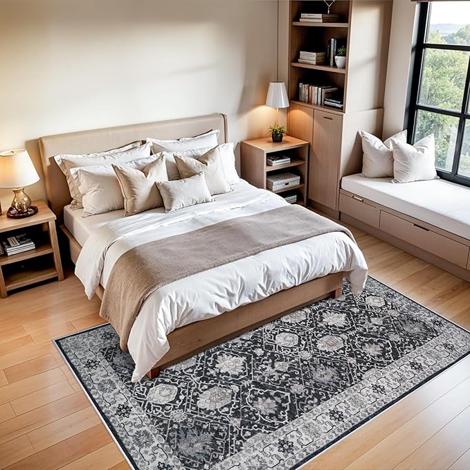 5x7 Living Room Area Rugs: Washable Non-Slip Stain Resistant Rug - Image 4