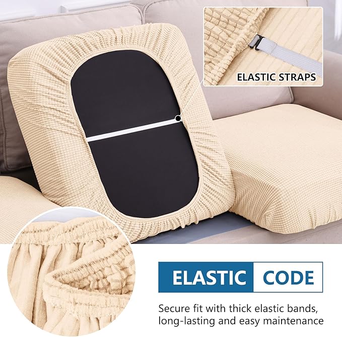 hyha Waterproof Couch Cushion Covers - Image 4