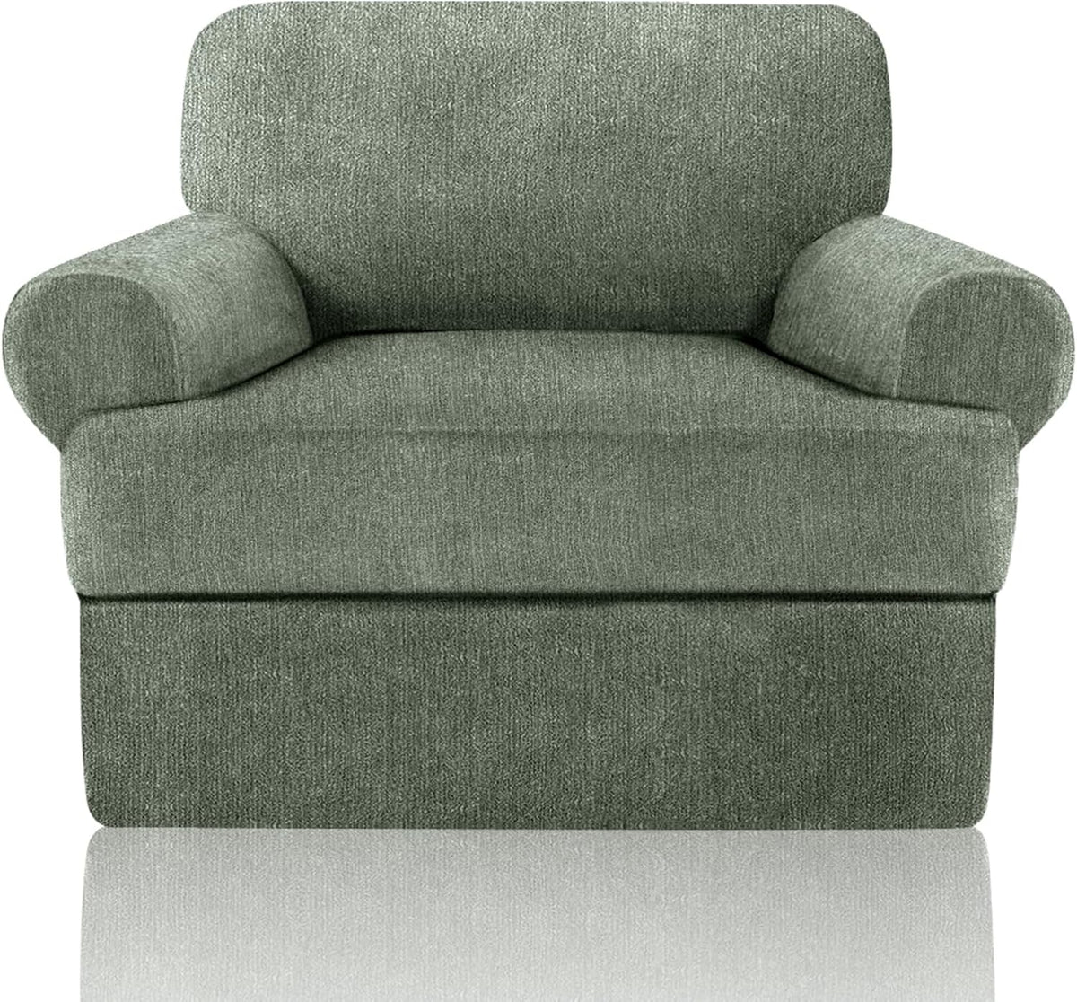 sofa cover 2 pieces t cushion chair covers, main product view