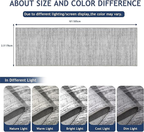 2.5x10 Washable Runner Rugs, 10 ft Runner Rug - Image 2