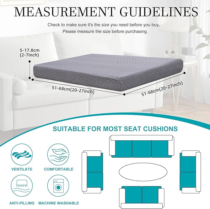 14Pcs Stretch Patio Cushion Covers, Outdoor Couch Covers Replacement, Outdoor - Image 2