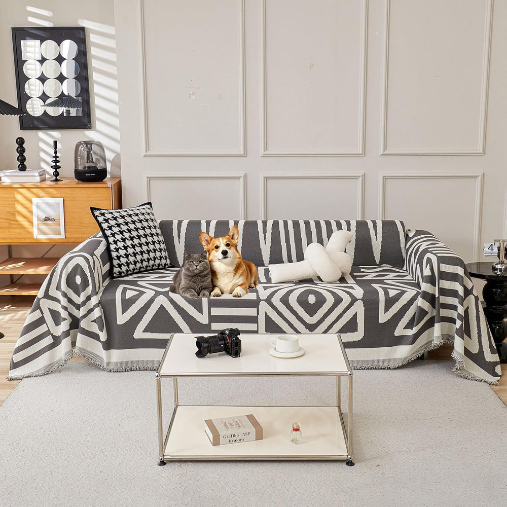 VClife Oversize Couch Cover for Sectional Sofa, Bohemian Sofa Cover for Dog