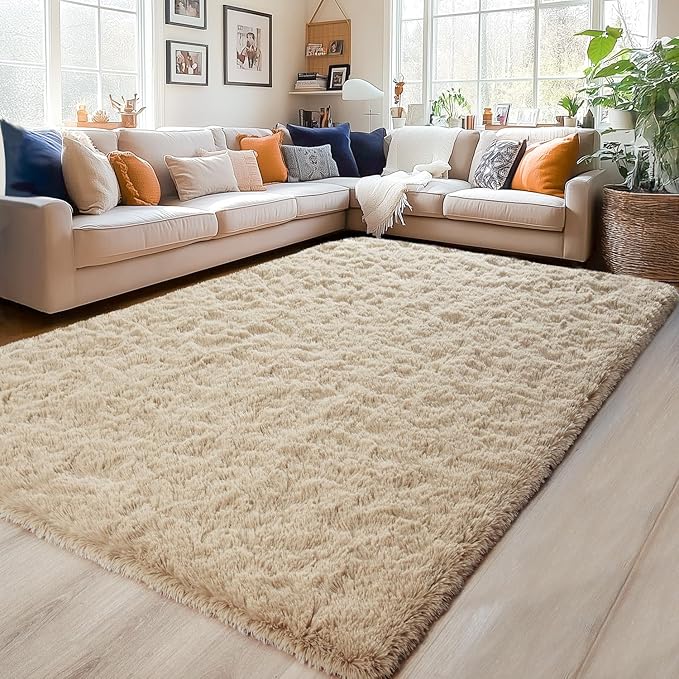 Chicrug Soft Area Rugs for Bedroom Living Room Plush Fluffy Rug 9x12 Feet - Image 3
